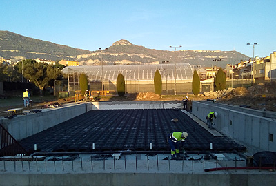 Obres a les piscines d’estiu