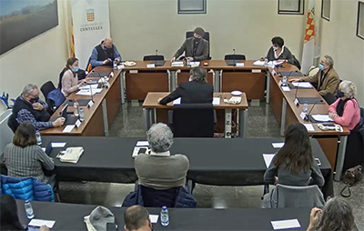 Ple extraordinari municipal de Centelles del 22 de desembre de 2020