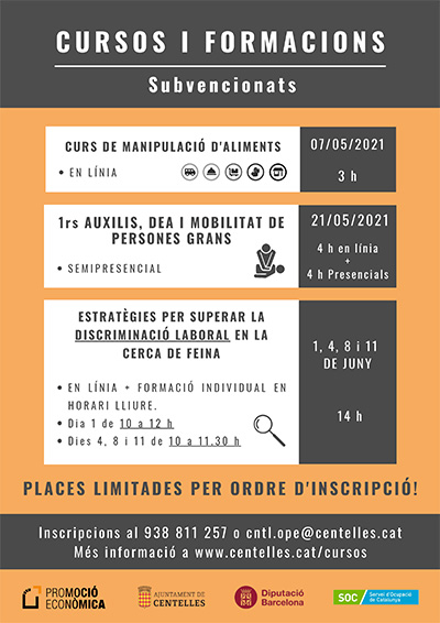 Cursos i tallers per a persones en recerca de feina