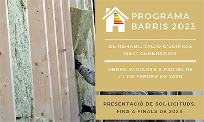 S'obre el termini de presentació de sol·licituds del Programa Barris