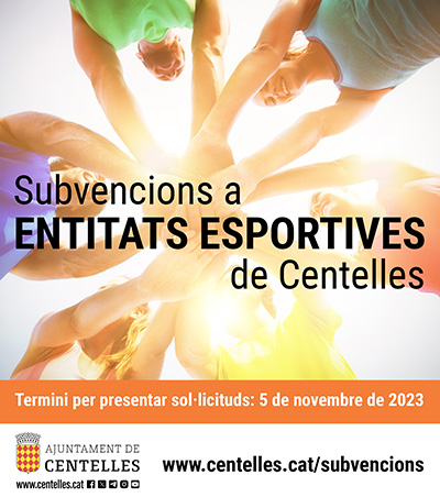 Subvencions a entitats esportives de Centelles