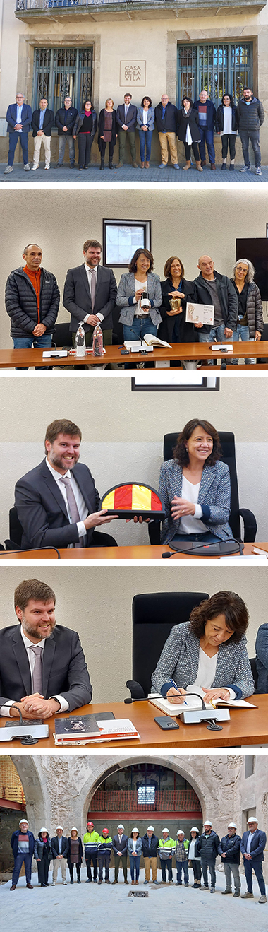 Visita de la Presidenta del Parlament de Catalunya a Centelles