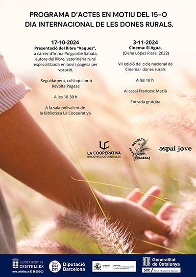 Programa d'actes en motiu del Dia Internacional de les dones rurals