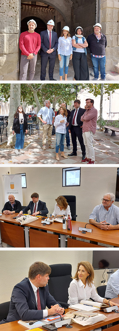 Raquel Sánchez, visita Centelles