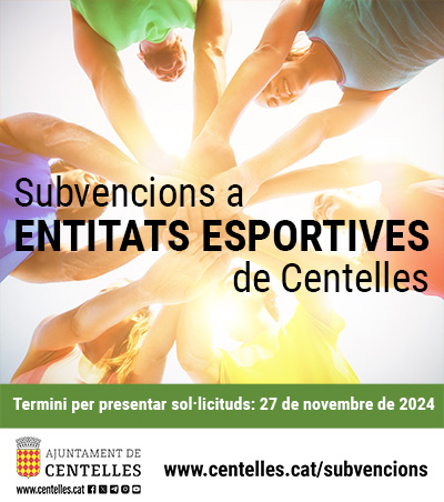Subvencions a entitats esportives de Centelles
