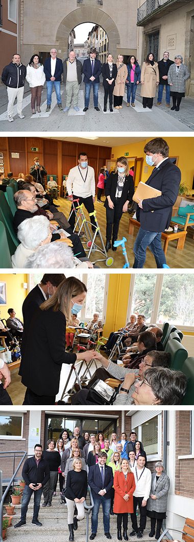 La consellera de Drets Socials, Mònica Martínez Bravo visita Centelles