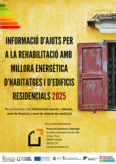 Modificacions en les convocatòries de subvencions per a la millora de l'eficiència energètica dels habitatges