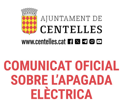 Comunicat oficial sobre l'apagada elèctrica
