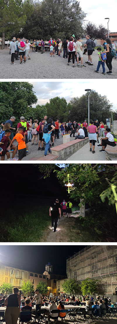 Més de 400 persones participen a la 27a caminada nocturna de Centelles