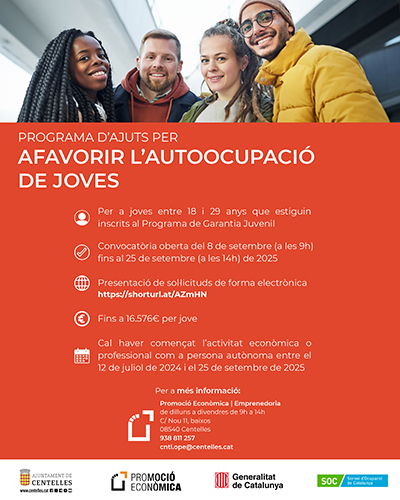 Subvenció per afavorir l’autoocupació de joves