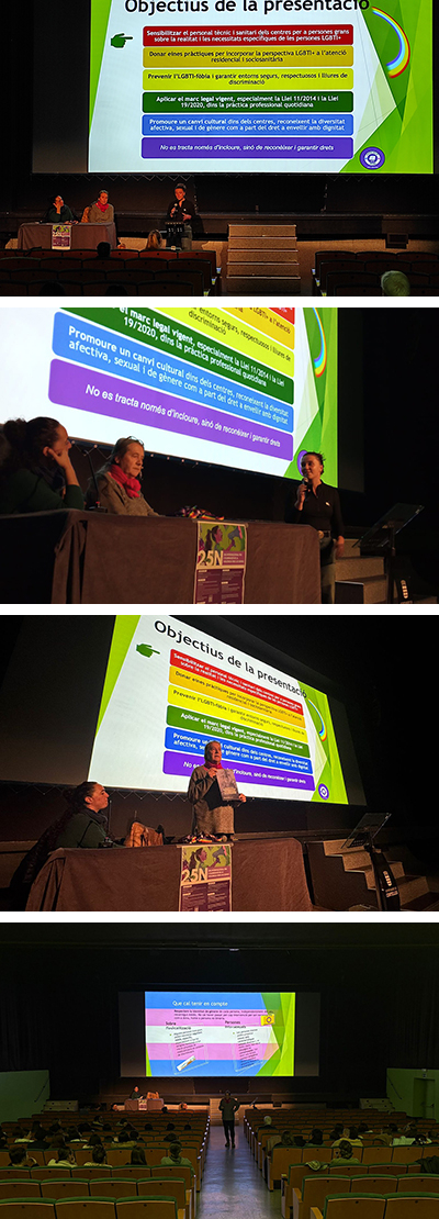 Una seixantena de persones assisteixen a la xerrada “Perspectiva LGTBI+ a les residències i als centres de dia per a persones grans”
