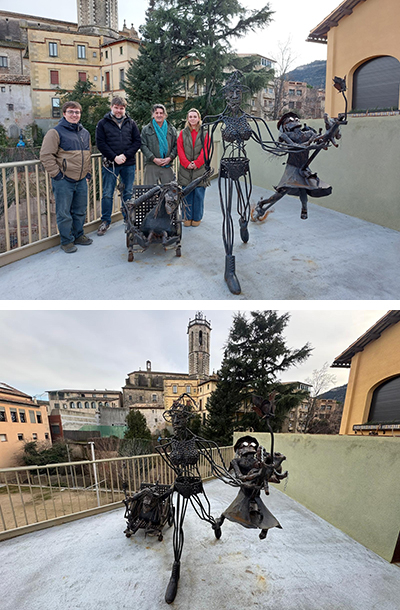 “De Centelles, Bruixes Totes Elles”, una escultura en ferro de l’artista Vicente Romea Ramon