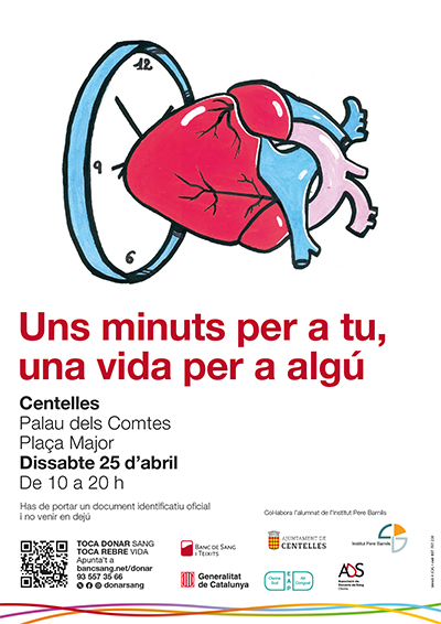 Acapte de sang, dissabte 25 d'abril al Palau dels Comtes