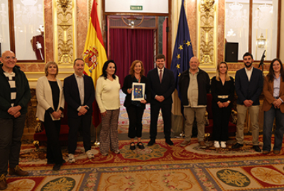 La presidenta del Congrés rep l’Ajuntament de Centelles amb motiu del Centenari de l’Electra Municipal