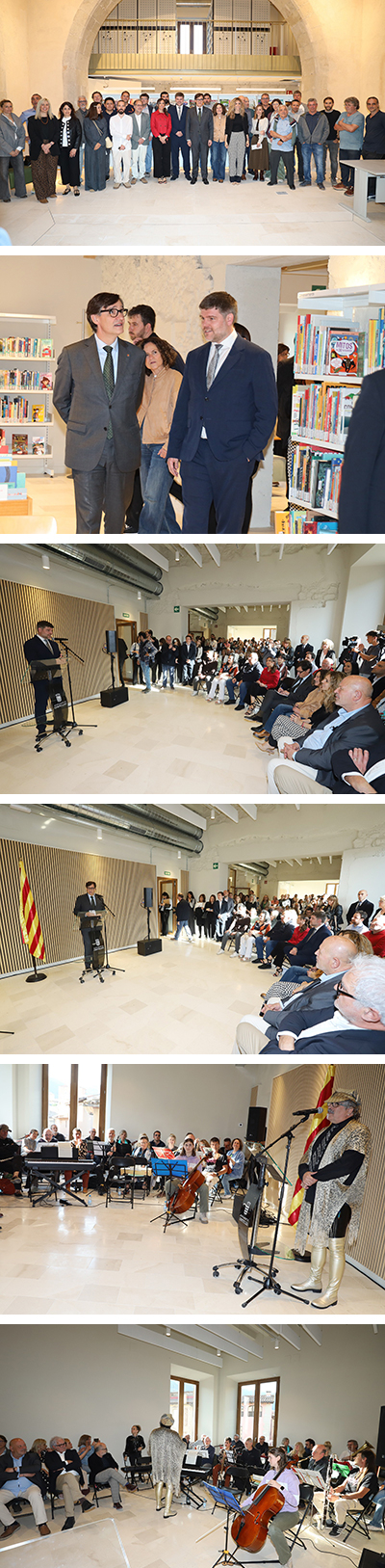 Inaugurada la nova biblioteca municipal al Palau dels Comtes de Centelles, un espai per a la cultura, la diversitat i la cohesió comunitària