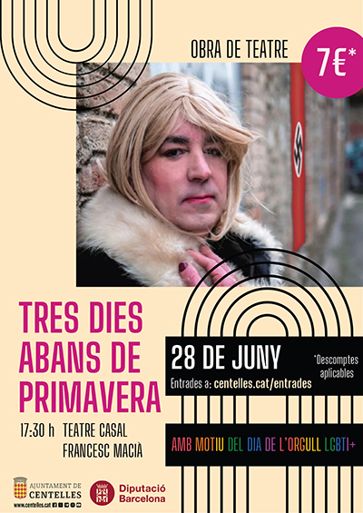 "Tres dies abans de primavera" a Centelles en commemoració del Dia de l'Orgull LGBTI+
