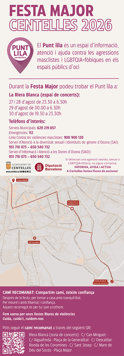 Per una Festa Major segura i lliure de violències