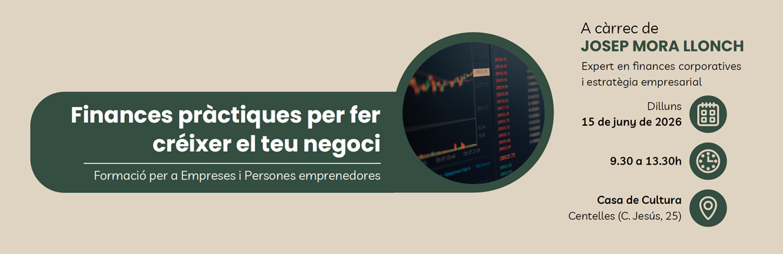Formació Finances pràctiques per fer crèixer negoci