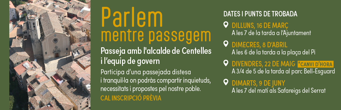 Parlem mentre passegem amb l alcalde