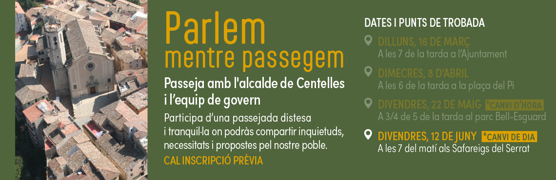 Parlem mentre passegem amb l alcalde