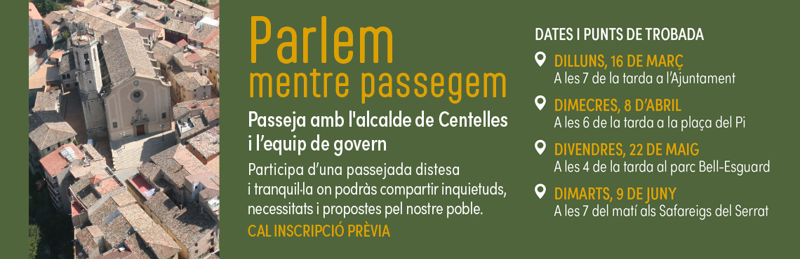 Parlem mentre passegem amb l alcalde
