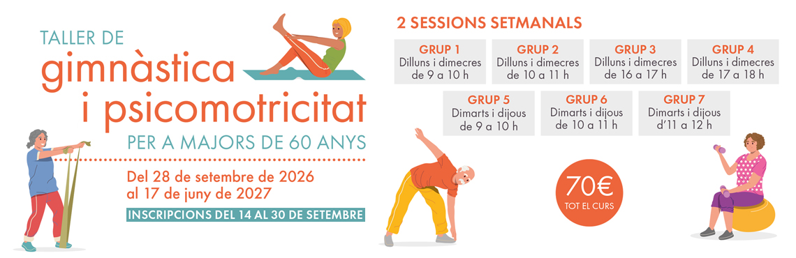 Taller gimnàstica gent gran